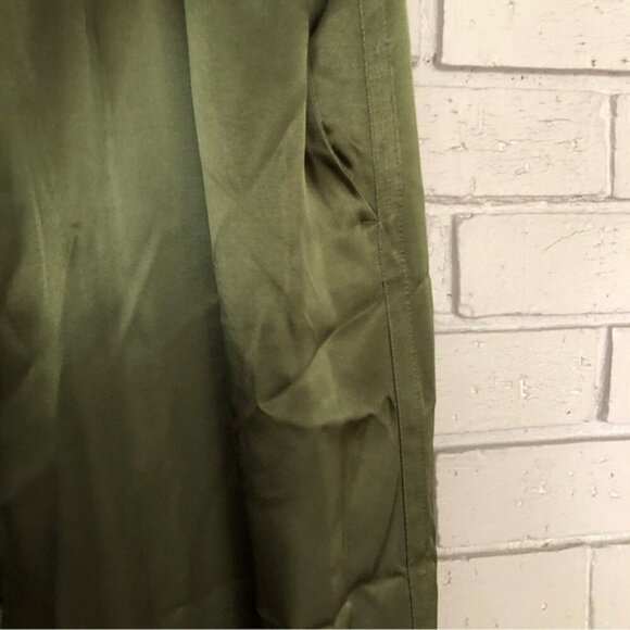 Zara Women’s Green Flowy Satin Pants - Size XXL - Picture 4 of 7